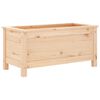 vidaXL Vrtno cvetlično korito 82,5x40x39 cm trdna borovina