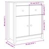 vidaXL Komoda bela 70x35x80 cm trdna borovina