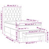 vidaXL Box spring postelja z vzmetnico temno rjava 80x200 cm blago