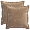 vidaXL Prevleka za blazino 2 kos HOUTEN Rjava 35 x 35 cm