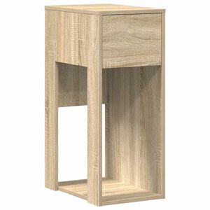 vidaXL Računalni&scaron;ki stolp s predalom sonoma hrast 30x44x74 cm