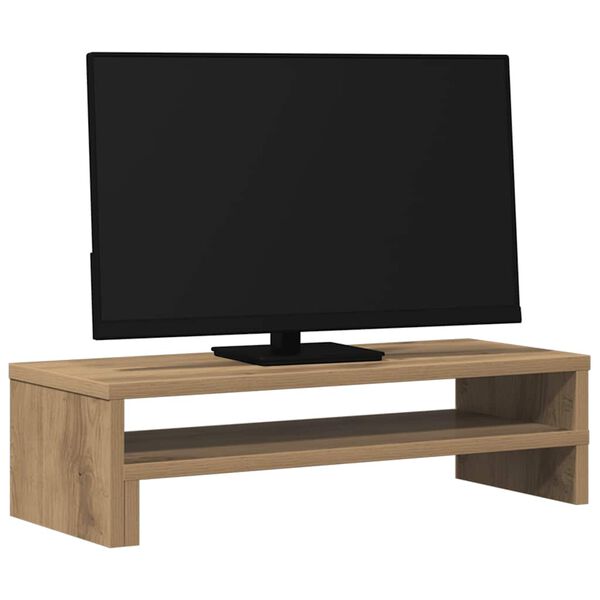 vidaXL Stojalo za monitor artisian hrast 54x22x15 cm inženirski les