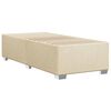 vidaXL Box spring postelja z vzmetnico krem 90x190 cm blago
