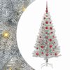 vidaXL Božično drevo srebrna 120 cm PET