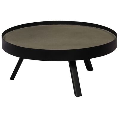 vidaXL Klubska mizica s površino iz betona 74x32 cm