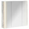 vidaXL Kopalni&scaron;ka ogledalna omara Betonsko siva 63,5 x 15,5 x 60,5 cm