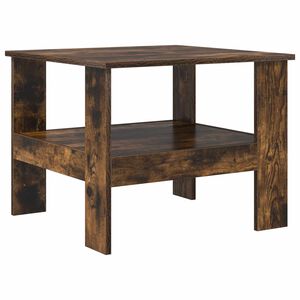 vidaXL Klubska miza Dimljeni oreh 57 x 55 x 45 cm Inženirski les