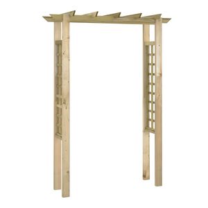 vidaXL Obok za vrtnice 150x60x204 cm impregnirani les