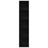 vidaXL Knjižna omara črn hrast 40x30x189 cm inženirski les