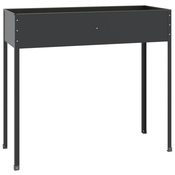 vidaXL Visoka greda antracit 100,5x40,5x90 cm pocinkano jeklo