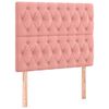 vidaXL Box spring postelja z vzmetnico roza 120x190 cm žamet