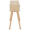 vidaXL Konzolna mizica s 4 predali 110x30x75 cm trdna borovina