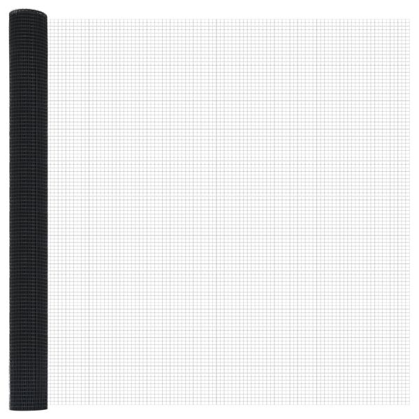 vidaXL Ograja z varjeno žico Siva 1.6 x 10 m