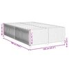 vidaXL Posteljni okvir brez vzmetnice temno rjava 120x190 cm blago