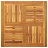 vidaXL Mizna plo&scaron;ča 80x80x2,2 cm kvadratna trdna bukovina