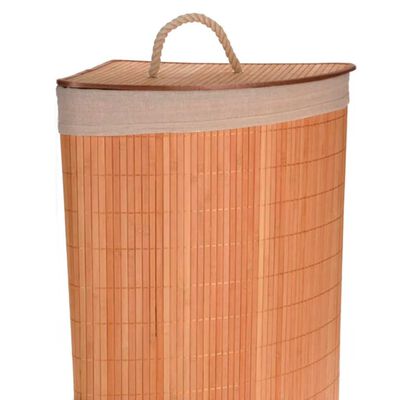 Bathroom Solutions Kotna košara za perilo bambus