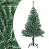 vidaXL Umetna novoletna jelka s snegom zelena 120 cm