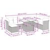 vidaXL Vrtna sedežna garnitura z blazinami 9-delna rjav ratan/akacija