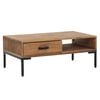 vidaXL Klubska mizica 90x50x35 cm trdna borovina