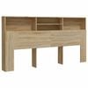 vidaXL Vzglavna omarica sonoma hrast 200x19x103,5 cm
