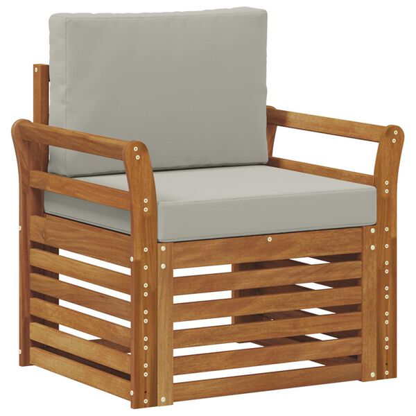 vidaXL Zunanja garnitura za sedenje Naravna 75,5 x 63 x 73 cm