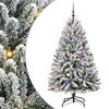 vidaXL Umestno božično drevo 150 cm 150 LED Toplo bela PVC in jeklo