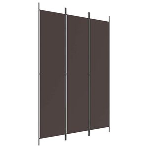 vidaXL Paravan 3-delni rjav 150x220 cm blago