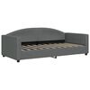 vidaXL Raztegljiva postelja temno siva 90x190 cm blago