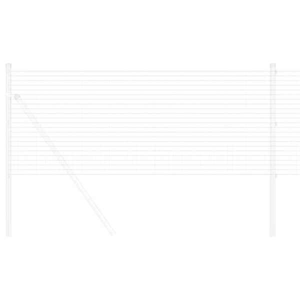 vidaXL Ograja z varjeno žico srebrna 0.4 x 10 m