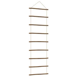 vidaXL Stenska dekoracija v obliki lestve 50x150 cm Naravna veja