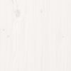 vidaXL Klubska mizica bela 80x55x40,5 cm trdna borovina