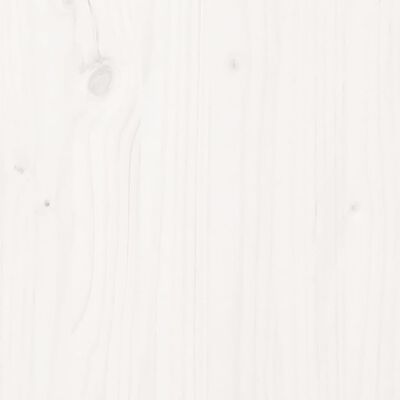 vidaXL Klubska mizica bela 80x55x40,5 cm trdna borovina