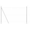 vidaXL Steber ograje. srebrna 100 x 1,6 m (25 mm mreža) Jeklo