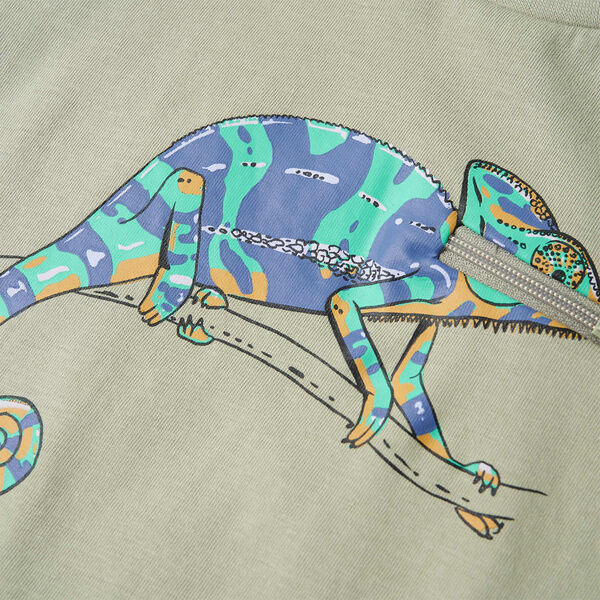 Otro&scaron;ka majica z dolgimi rokavi svetlo kaki 92