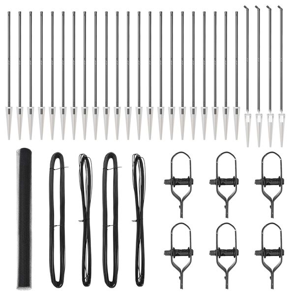 vidaXL Steber ograje. Siva 50 x 1,5 m (25 mm mreža) Jeklo in PVC