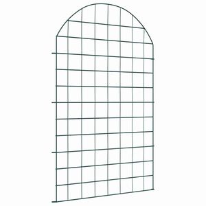 vidaXL Komplet ograje za ribnik 8 kos 50 x 80 cm Jeklo Zelena