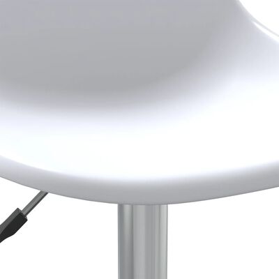 vidaXL Vrtljivi jedilni stoli 2 kosa beli PP