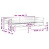 vidaXL Dnevna postelja s predali bela 90x200 cm trdna borovina