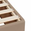 vidaXL Box spring postelja z vzmetnico kapučino 90x190 cm umetno usnje