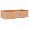 vidaXL Vrtna visoka greda Rjava 200 x 100 x 54 cm alu.