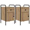 vidaXL Nočna omarica 2 kos Artisan hrast 35 x 36,5 x 61 cm