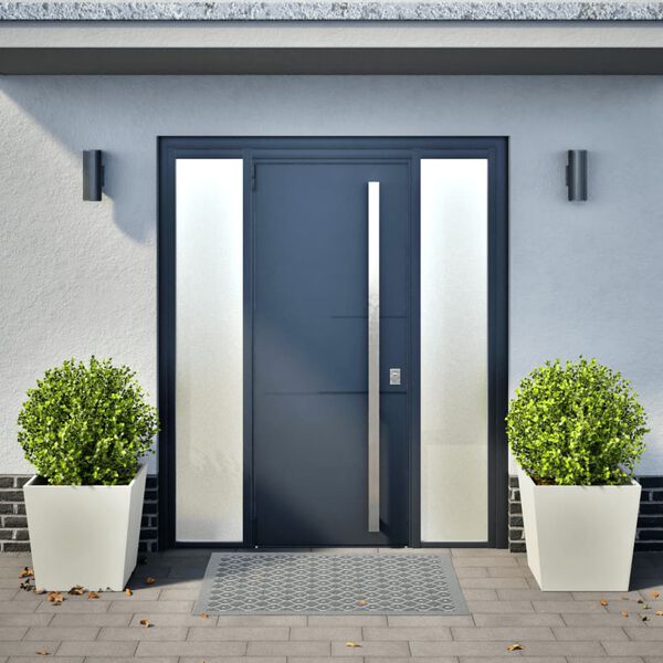 vidaXL Vrtno korito 2 kosa bela 50x50x50 cm jeklo