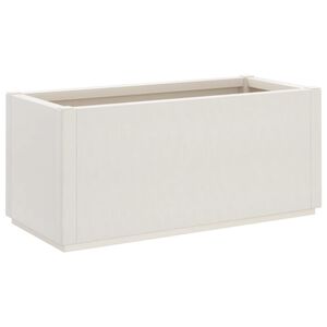 vidaXL Vrtno cvetlično korito belo 80x36x35 cm PP