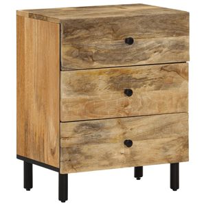 vidaXL Nočna omarica 50x33x60 cm trden mangov les