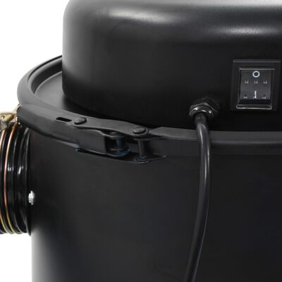 vidaXL Zbiralnik prahu z adapterjem črn 1100 W