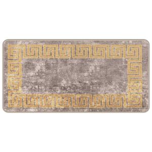 vidaXL Preproga runner MARSA Siva in zlata 50 x 100 cm
