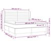 vidaXL Box spring postelja z vzmetnico temno rjava 180x200 cm blago