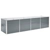 vidaXL Visoka greda iz pocinkanega jekla 320x80x77 cm sive barve