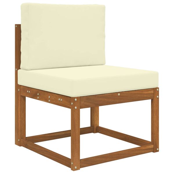 vidaXL Zunanja blazina za kavč 2 pcs krema Poliester