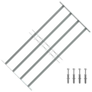 vidaXL Nastavljiva okenska re&scaron;etka s 4 prečkami 700-1050 mm
